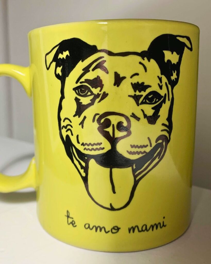 taza personalizada con foto de perro
